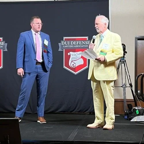 Rob McKinney presenting at the DUI Defense Lawyers Association conference