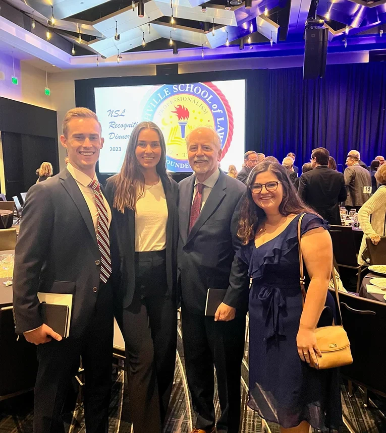 May McKinney team members attending the Nashville School of Law Recognition Dinner in Nashville